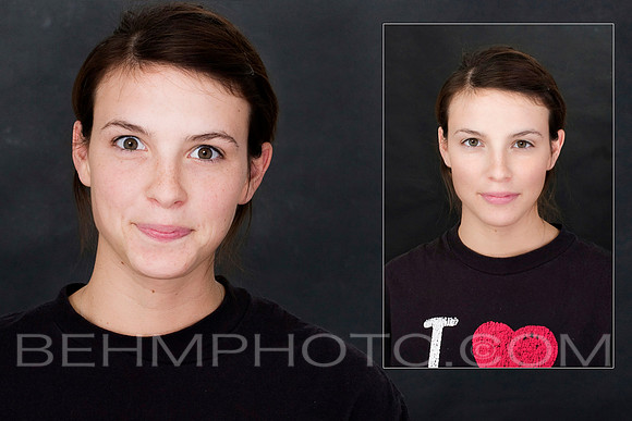Model (mugging for camera)